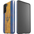 Barbados Flag Dark Wood Galaxy S21 5G Pro Case